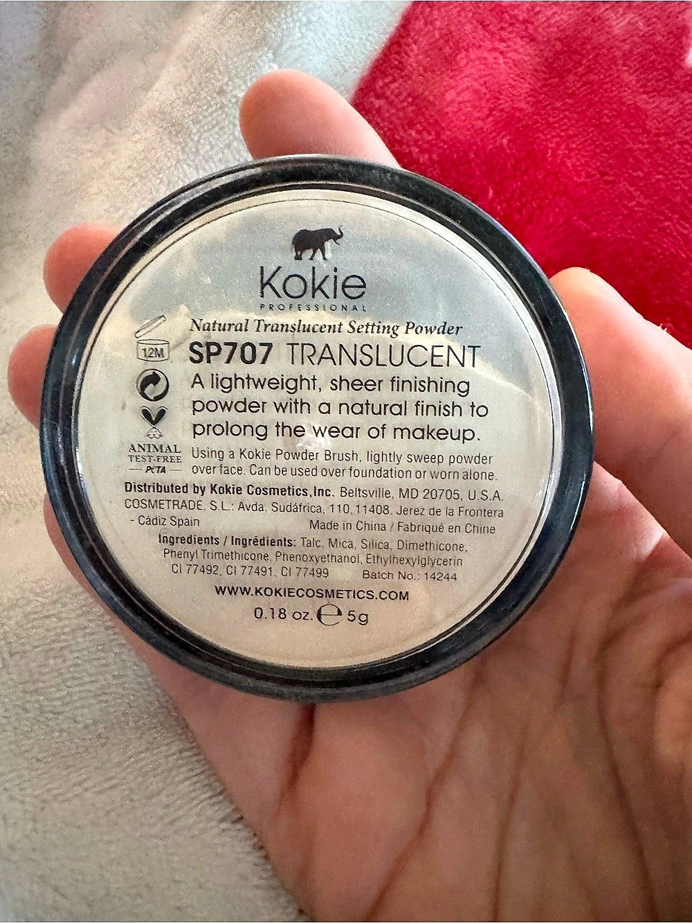 Kokie Natural Translucent Setting Powder Translucent Setting Powder - Picture 2 of 6